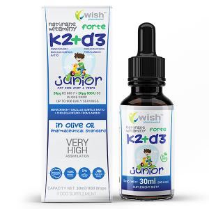 Naturalna Witamina K2 MK-7 + D3 Forte w Kroplach Dla Dzieci 30ml
