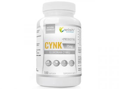 Cynk Glukonian Cynku 15mg + Prebiotyk Produkt Vege 180 Kapsułek