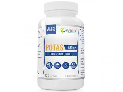 Potas 350mg Cytrynian Potasu Produkt Vege 120 Kapsułek