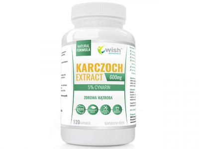 Karczoch Extract 600mg 5% Cynarin Produkt Vege 120 Kapsułek