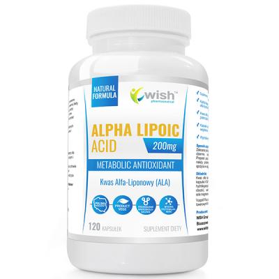 Kwas Alfa Liponowy ALA 200mg Produkt Vege120 kapsułek