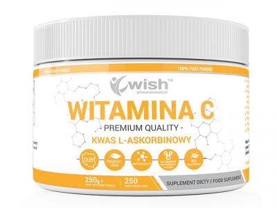 Witamina C kwas l-askorbinowy w Proszku 250 g Produkt Vege