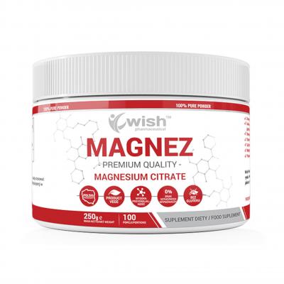 Magnez w Proszku Cytrynian Magnezu 250 g Produkt Vege