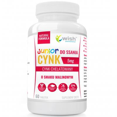 CYNK DO SSANIA DLA DZIECI 5mg JUNIOR ODPORNOŚĆ  60 tabletek