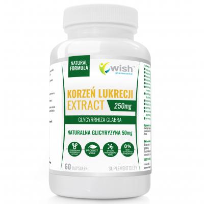 KORZEŃ LUKRECJI  EXTRACT 250 mg GLICYRYZYNA  INULINA 60kap PRODUKT VEGE
