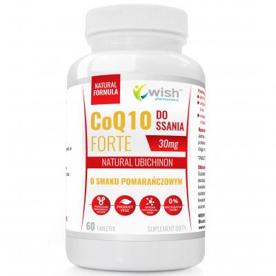 KOENZYM Q10 30mg NATURALNY UBICHINON DO SSANIA DZIĄSŁA ZĘBY 60 tabletek