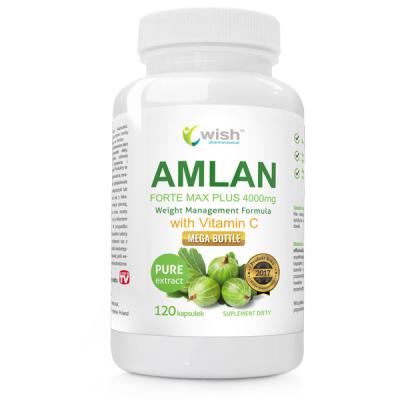 Amlan Forte Max Plus 4000mg Agrest Indyjski 120 Kapsułek