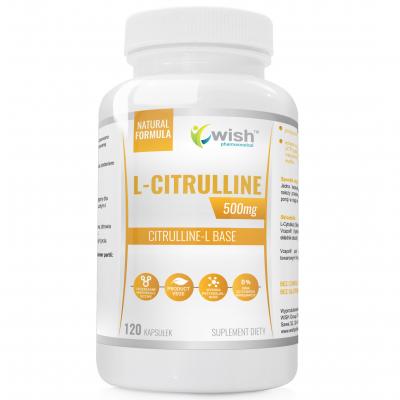 L-CYTRULINA 500mg MIĘŚNIE MEGA DAWKA 99,5% PRODUKT VEGE 120 kapsułek 