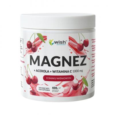 Wiśnia MAGNEZ w proszku 400g WITAMINA C stres zmęczenie cytrynian