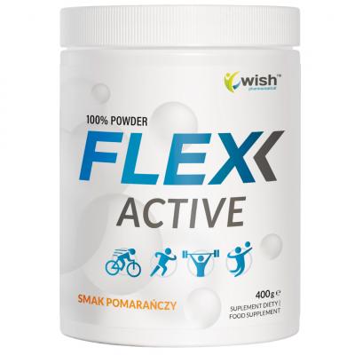 FLEX ACTIVE Kolagen 2000 Da Stawy Kości Skóra Mięśnie Pomarańcza 400 g