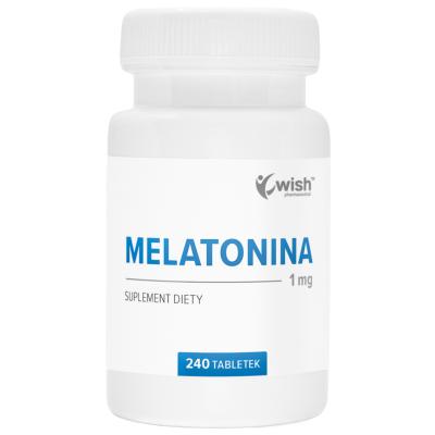 MELATONINA 1 mg Głęboki Sen Szybkie Zasypianie Regeneracja 240 tabletek