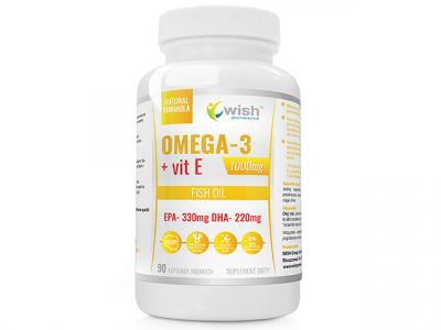 Omega 3 1000mg Forte Gold EPA330 DHA220 + Witamina E 90 Kapsułek