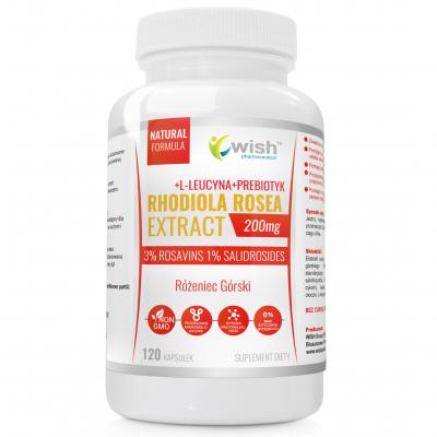 Rhodiola Rosea Różeniec Górski 200mg Ekstrakt standaryzowany 3% Rosawin i 1% Salidrozydów  120 kapsułek 