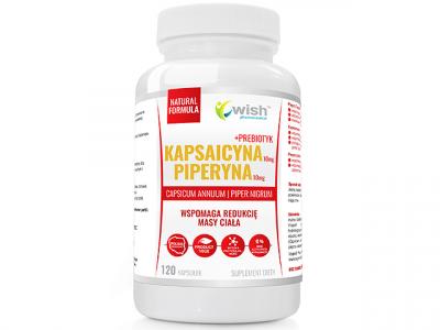 Kapsaicyna 10mg  + Piperyna 10mg  120 kapsułek Produkt Vege