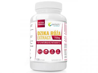 Dzika Róża 70% Naturalna Witamina C 120 Kapsułek Produkt Vege