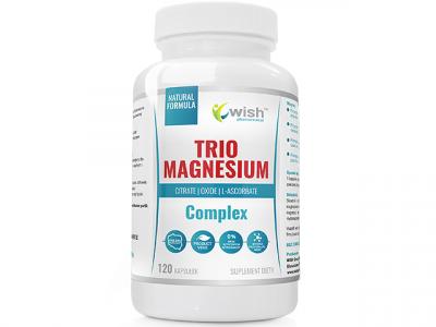 Magnez Complex 400 mg MAGNEZ TRZY FORMY Produkt Vege 120 Kapsułek