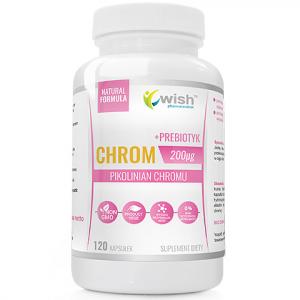 Chrom Pikolinian Chromu 200mcg + Prebiotyk Produkt Vege 120 Kapsułek