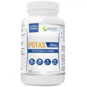 Potas 350mg Cytrynian Potasu Produkt Vege 120 Kapsułek
