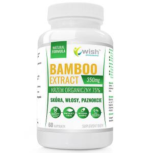 BAMBOO EXTRACT 350mg 75 % KRZEMU ORGANICZNEGO, SKÓRA, WŁOSY, PAZNOKCIE 60 kapsułek