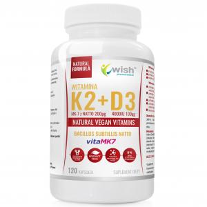 WITAMINA K2 VitaMK7 200µg + D3 4000IU Wegan 120 kapsułek