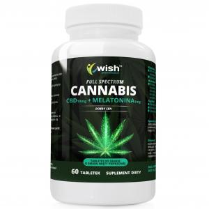 CBD 10mg + Melatonina 1mg FULL SPECTRUM DOBRY SEN 60 tabletek do ssania PRODUKT VEGE