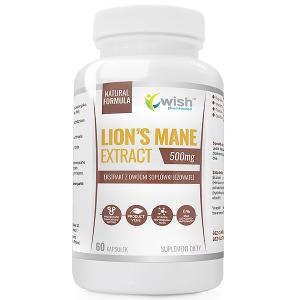Extract Lion's Mane 500mg  Ekstrakt z owocni soplówki jeżowatej Produkt Vege 60 kapsułek