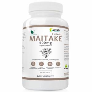 Grzyby MAITAKE 500mg Ekstrakt 40% Odporność Krążenie Vege 60 kapsułek