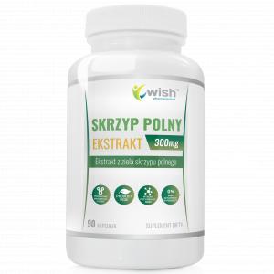 Skrzyp Polny Ekstrakt 300mg NA WŁOSY SKÓRA PAZNOKCIE DETOX WĄTROBA 90 kapsułek