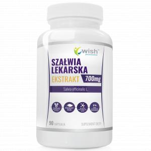 Szałwia Lekarska Ekstrakt 700mg SPOKÓJ RÓWNOWAGA STRES TRAWIENIE 90 kapsułek