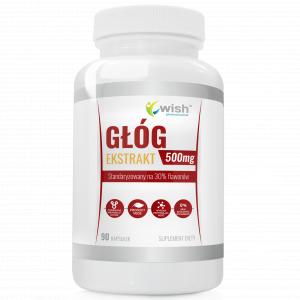 Głóg Ekstrakt z Głogu 500mg CIŚNIENIE Wsparcie SERCA KRĄŻENIA 90 kapsułek