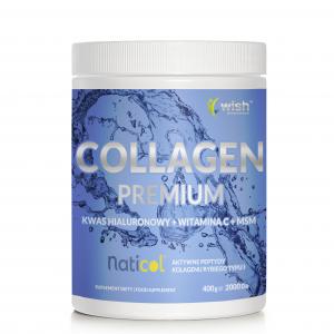 KOLAGEN Naturalny PREMIUM 10 000mg Wspiera Skórę Stawy HA MSM WIT C 400g