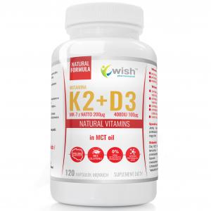 Witamina K2 MK-7 200mcg + D3 4000IU 100mcg w Oleju MCT (olej kokosowy) 120 kapsułek