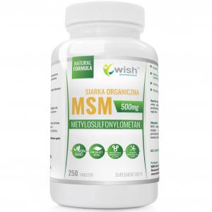 MSM 500mg Siarka organiczna 250 tabletek